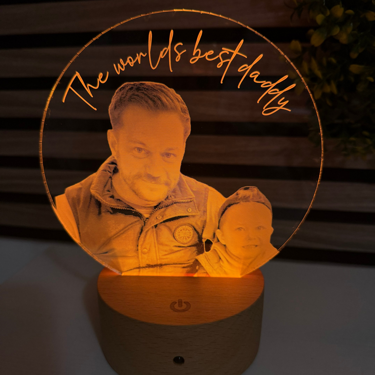 Personalised Photo Night Light – Custom Photo & Special Message