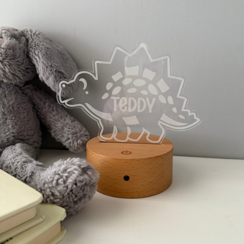 Dinosaur Theme Night Light - Muffin Luxe Sign Studio