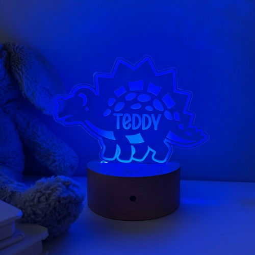 Dinosaur Theme Night Light - Muffin Luxe Sign Studio