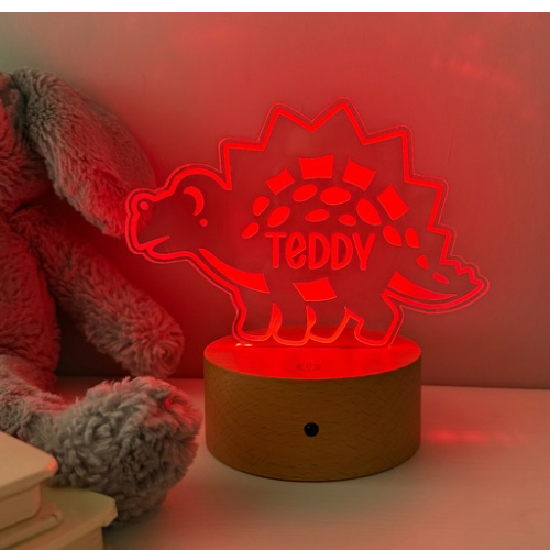 Dinosaur Theme Night Light - Muffin Luxe Sign Studio
