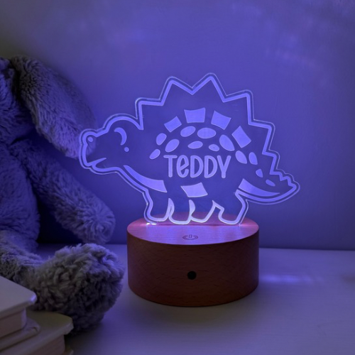 Dinosaur Theme Night Light - Muffin Luxe Sign Studio