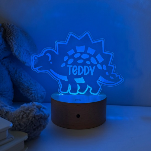 Dinosaur Theme Night Light - Muffin Luxe Sign Studio