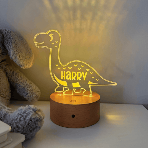 Dinosaur Theme Night Light - Minmi Luxe Sign Studio