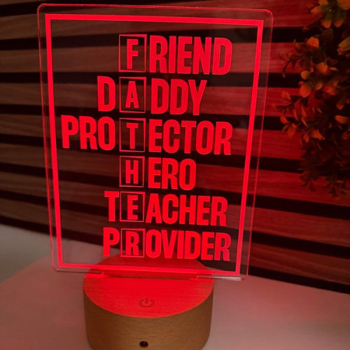 Father's Day Appreciation Night Light, Night Light for a Dad, Father's Day Gift
