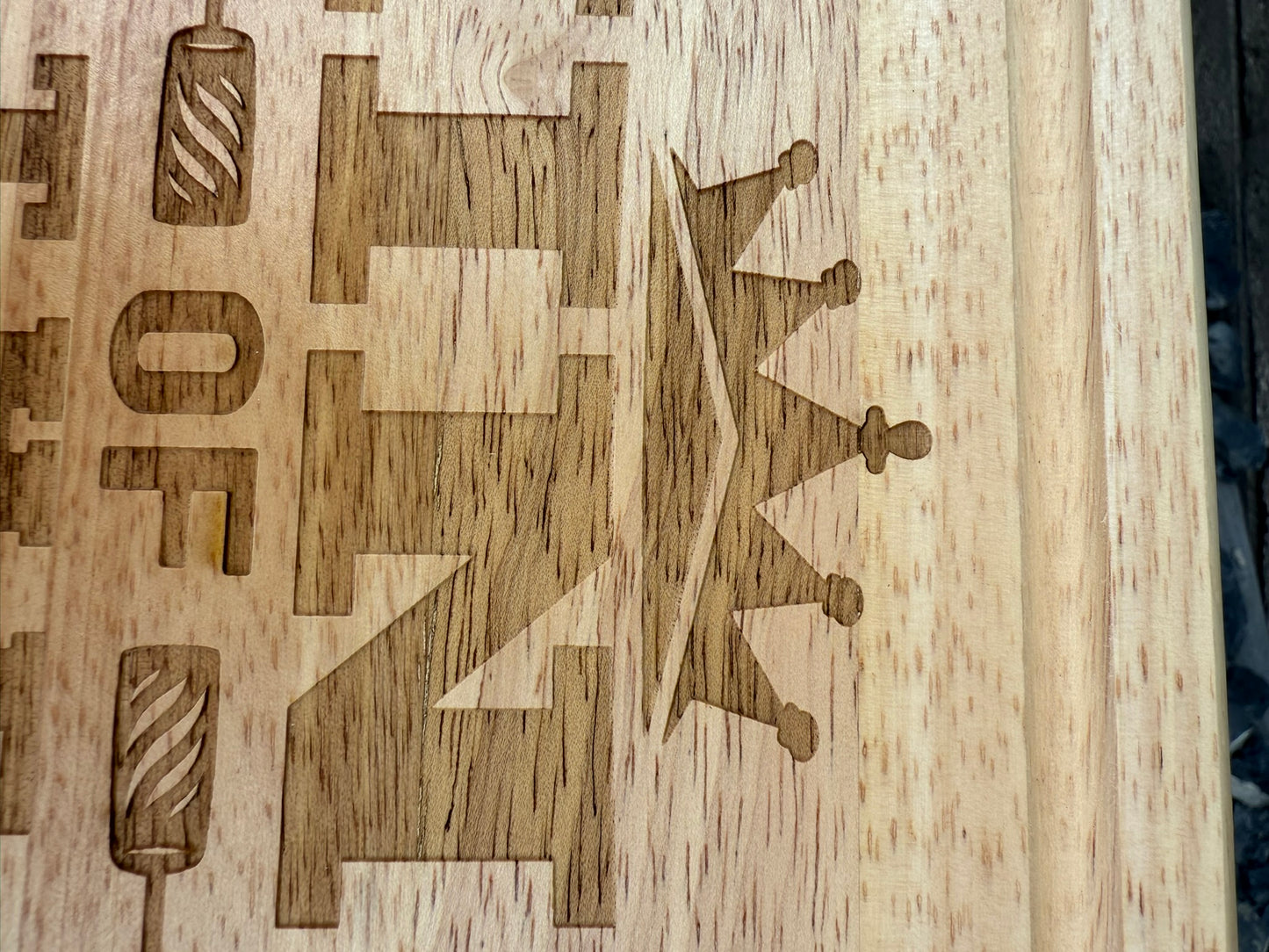 Personalised King of The Barbeque Wooden Tray