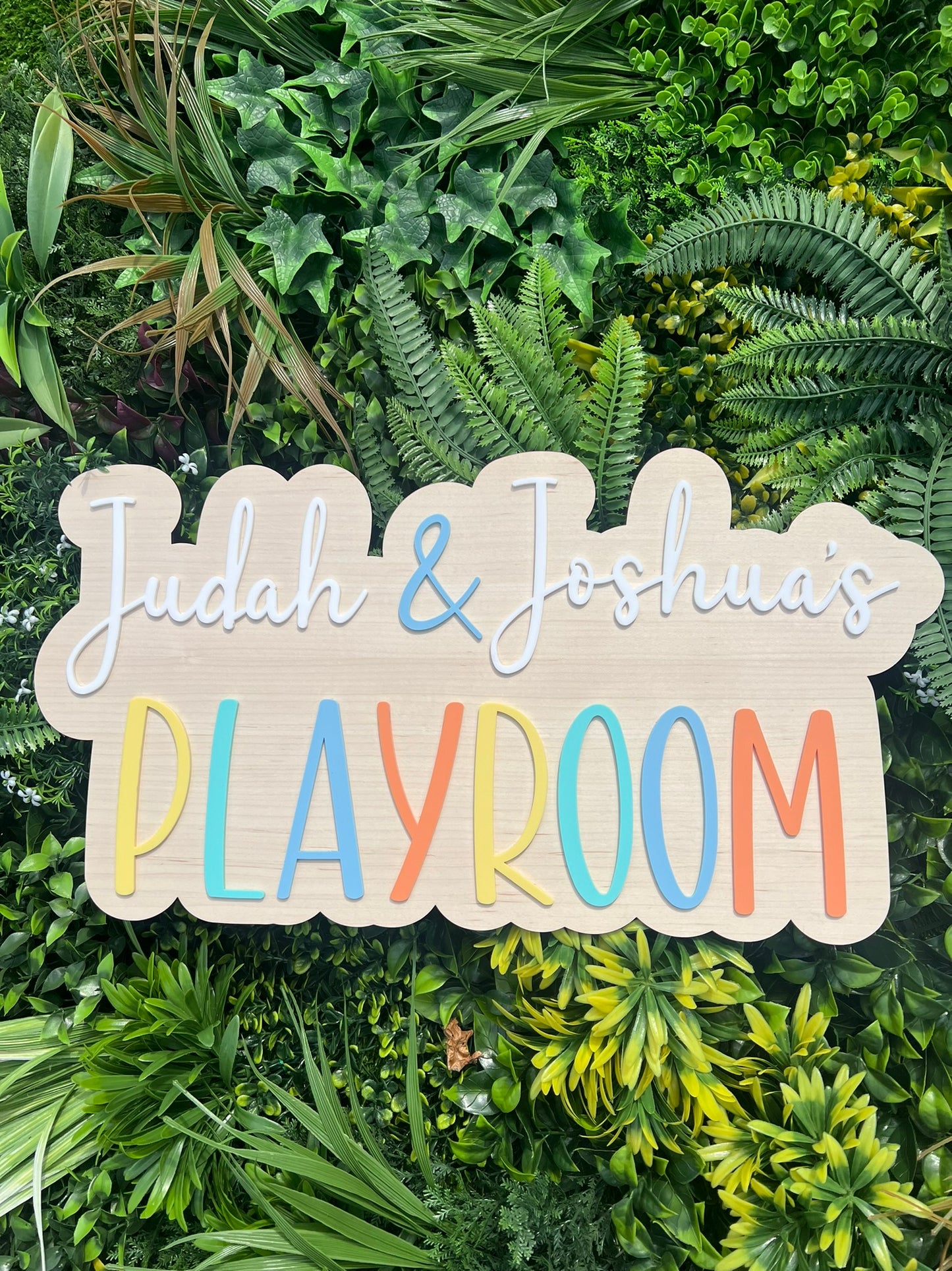 Personalised Playroom/Bedroom/Play Corner Wooden Sign