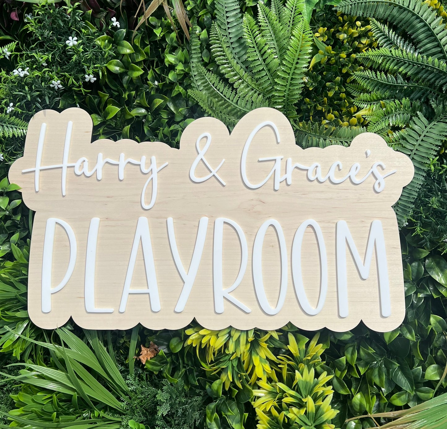 Personalised Playroom/Bedroom/Play Corner Wooden Sign