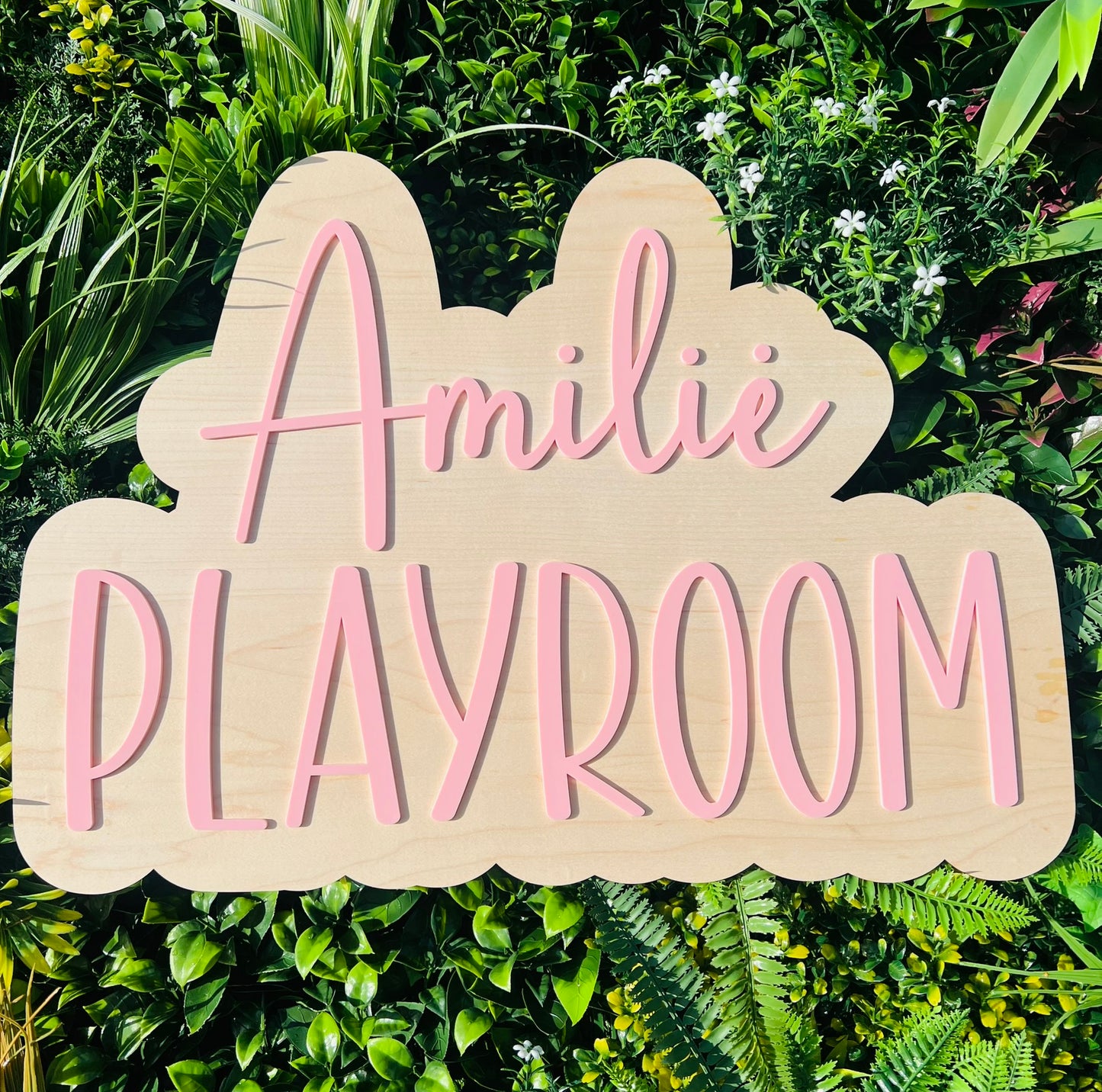 Personalised Playroom/Bedroom/Play Corner Wooden Sign