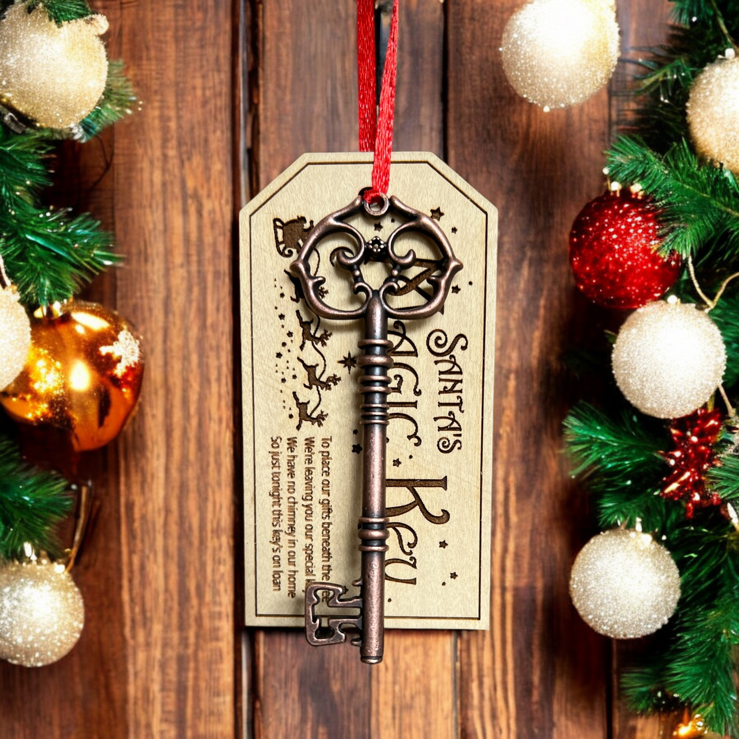 Personalised Christmas Eve set for chimney-free homes