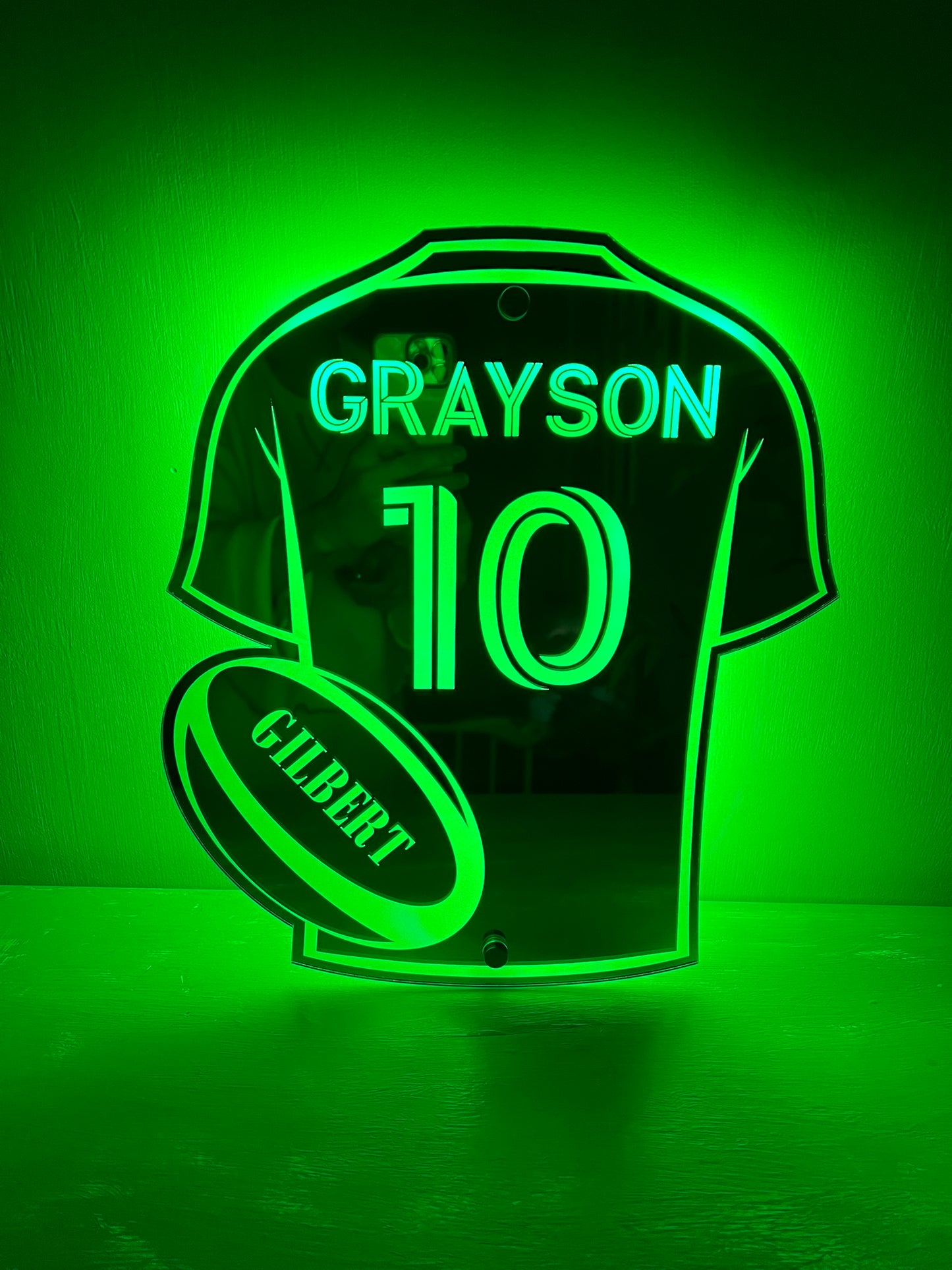 Personalised LED Rugby Shirt
