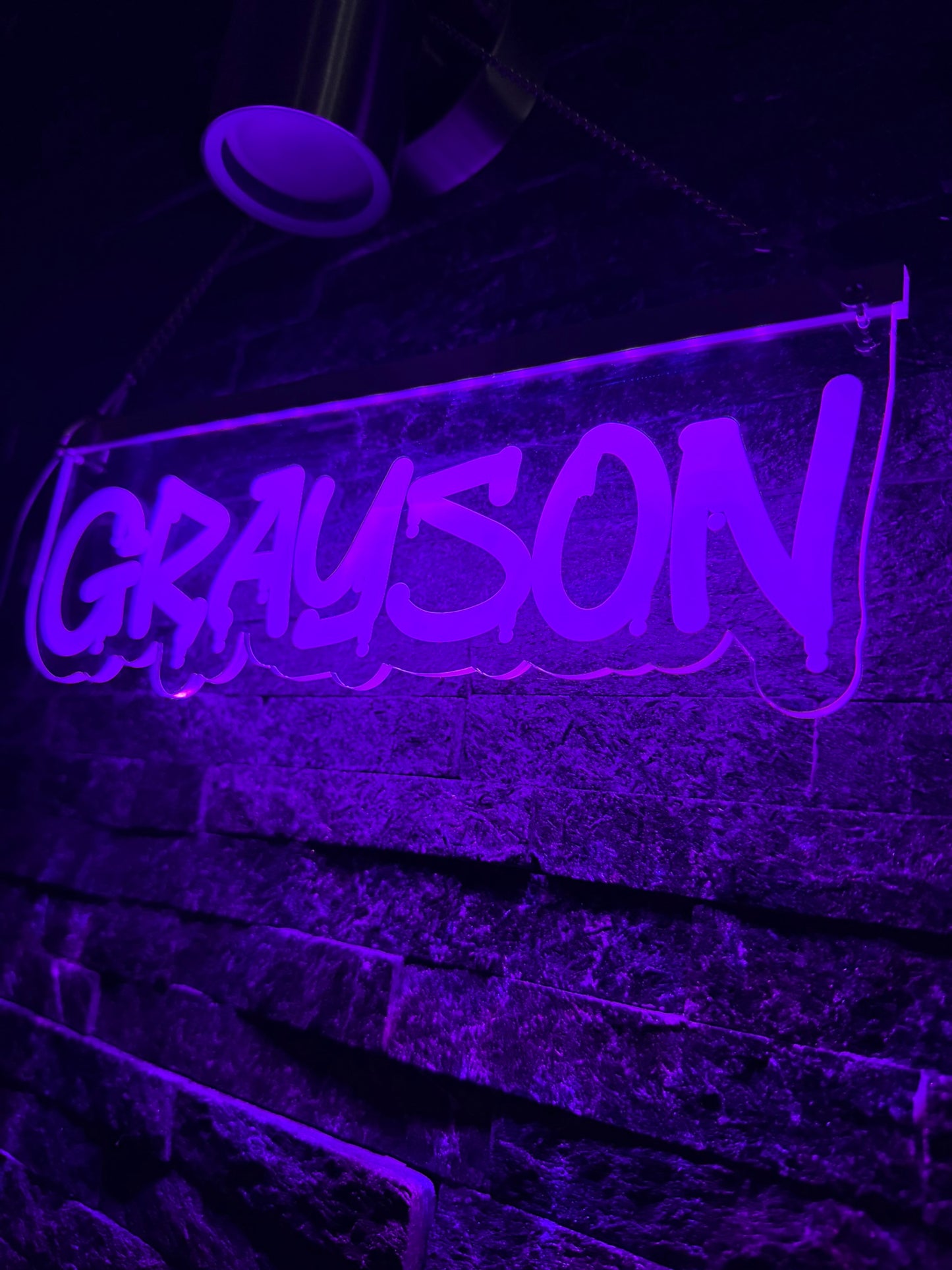 Custom Graffiti LED Name Sign – Personalised Neon Light for Teen Bedrooms | Music-Reactive RGB Wall Décor