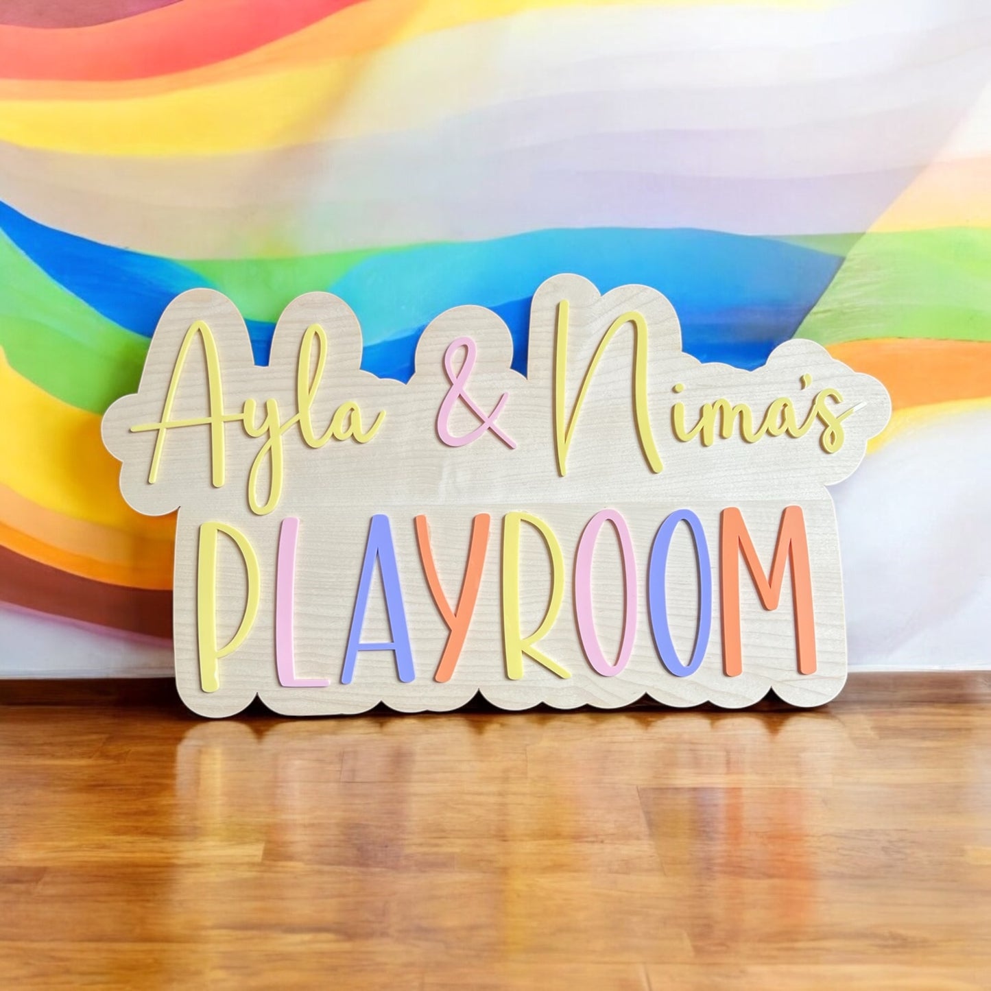 Personalised Playroom/Bedroom/Play Corner Wooden Sign