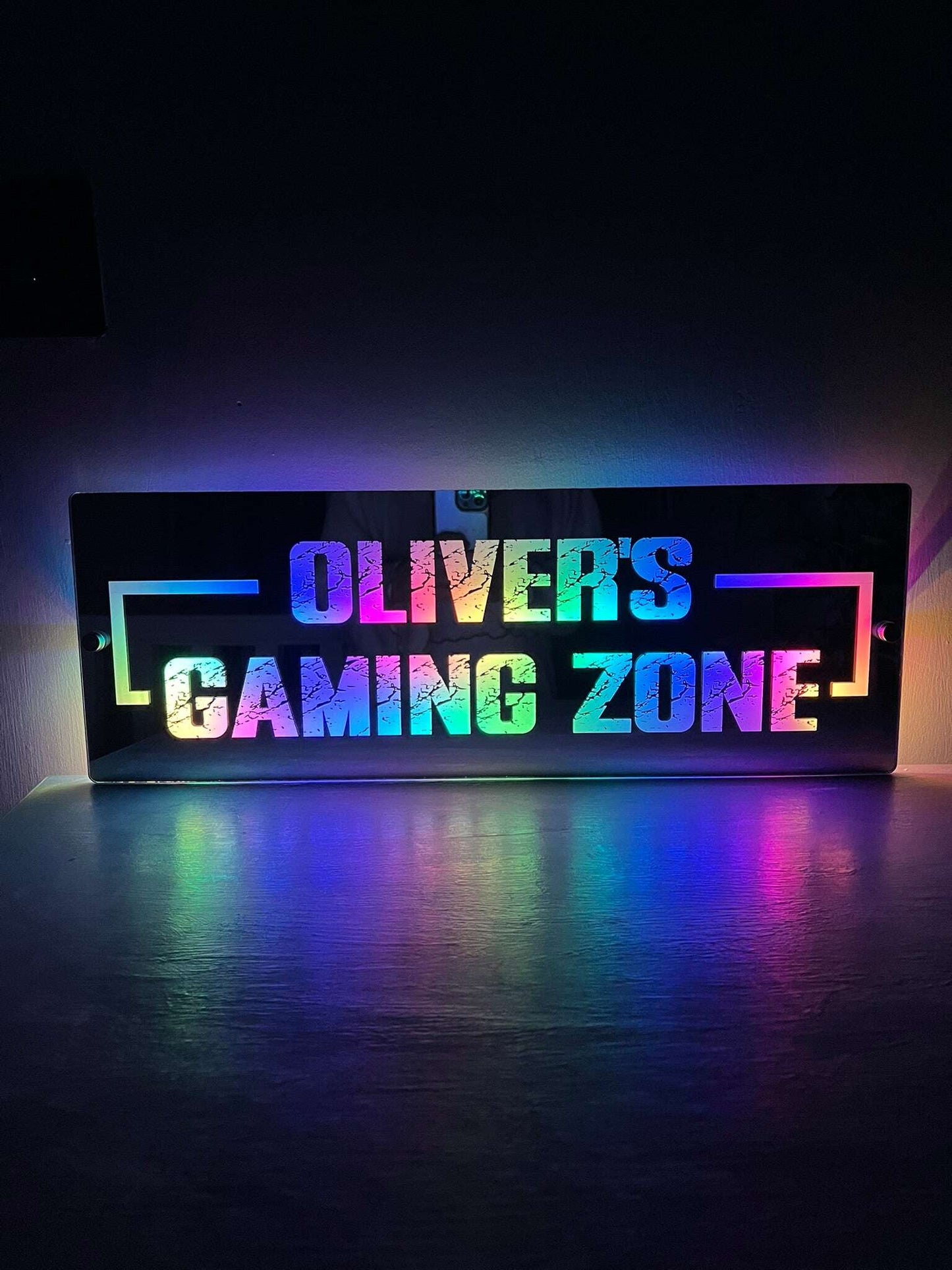 Cool LED light-up sign for gamer rooms