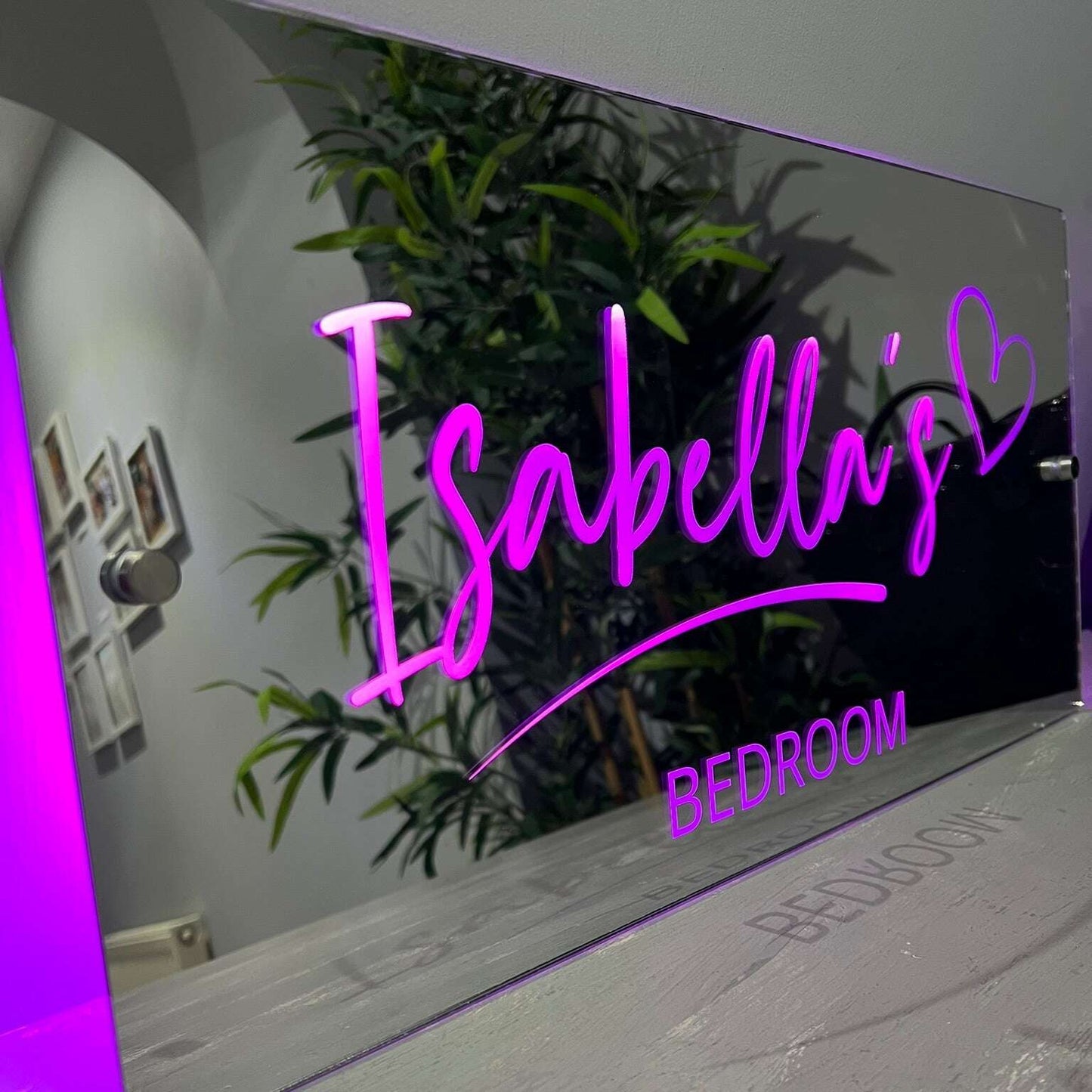 Custom LED light sign perfect for bedroom decoration