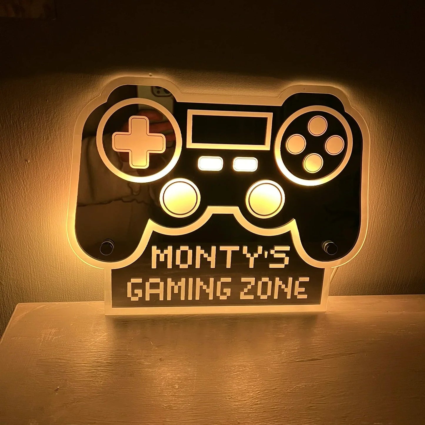 Custom LED PlayStation controller game sign perfect gift idea