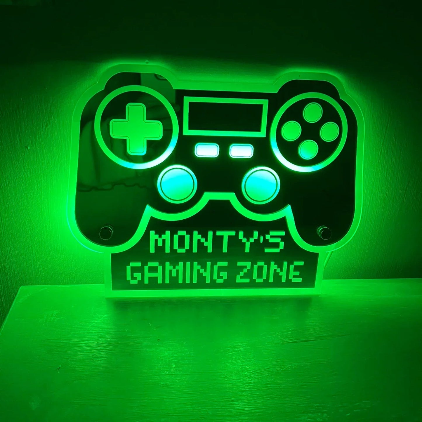 Personalised gaming controller LED sign for PlayStation fans