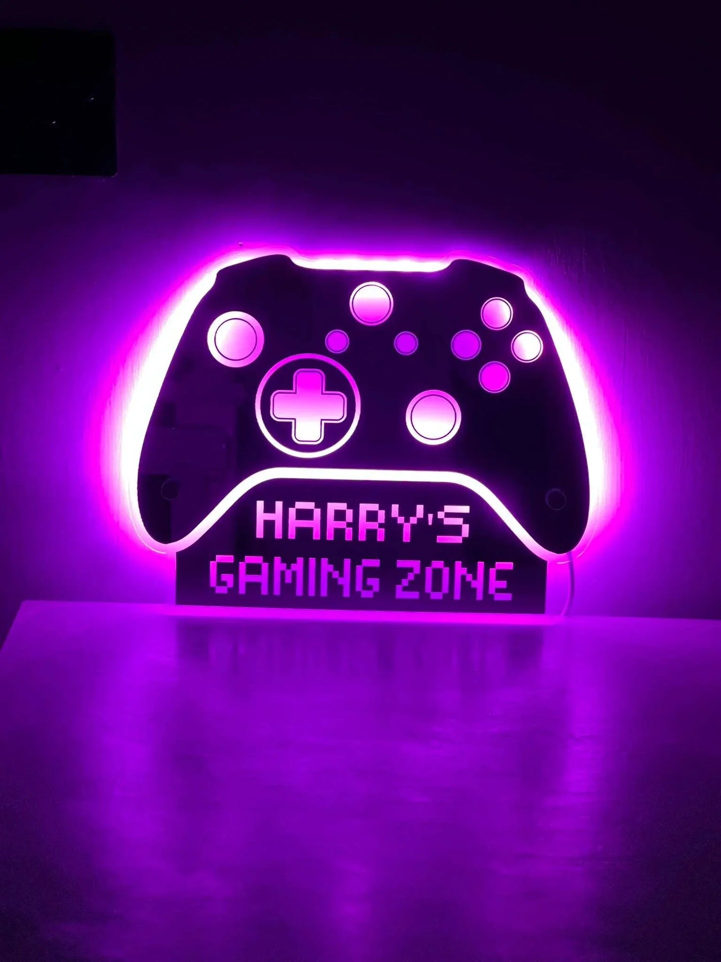 Personalised gaming controller LED sign for Xbox fans