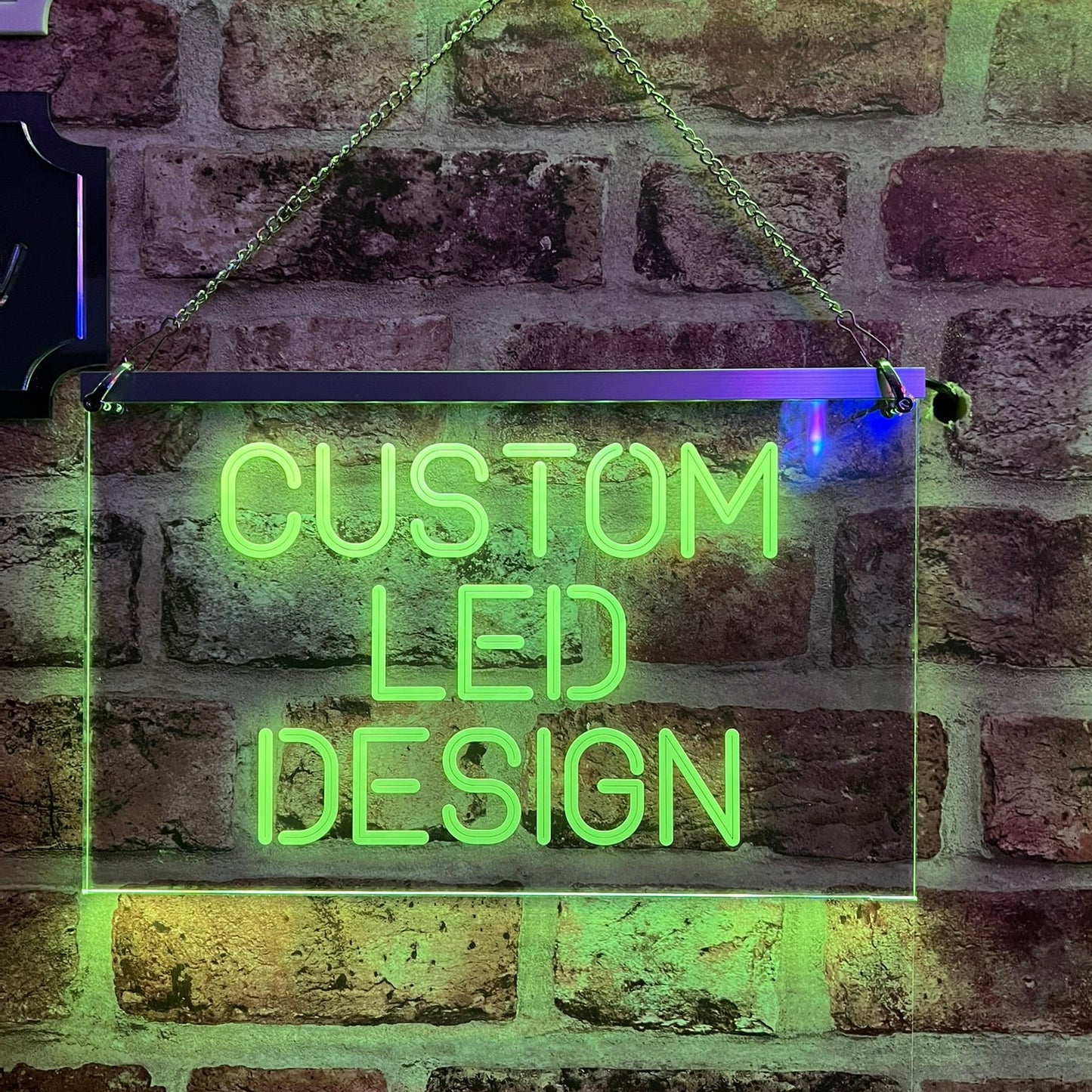 Music-sync LED sign perfect for events and parties