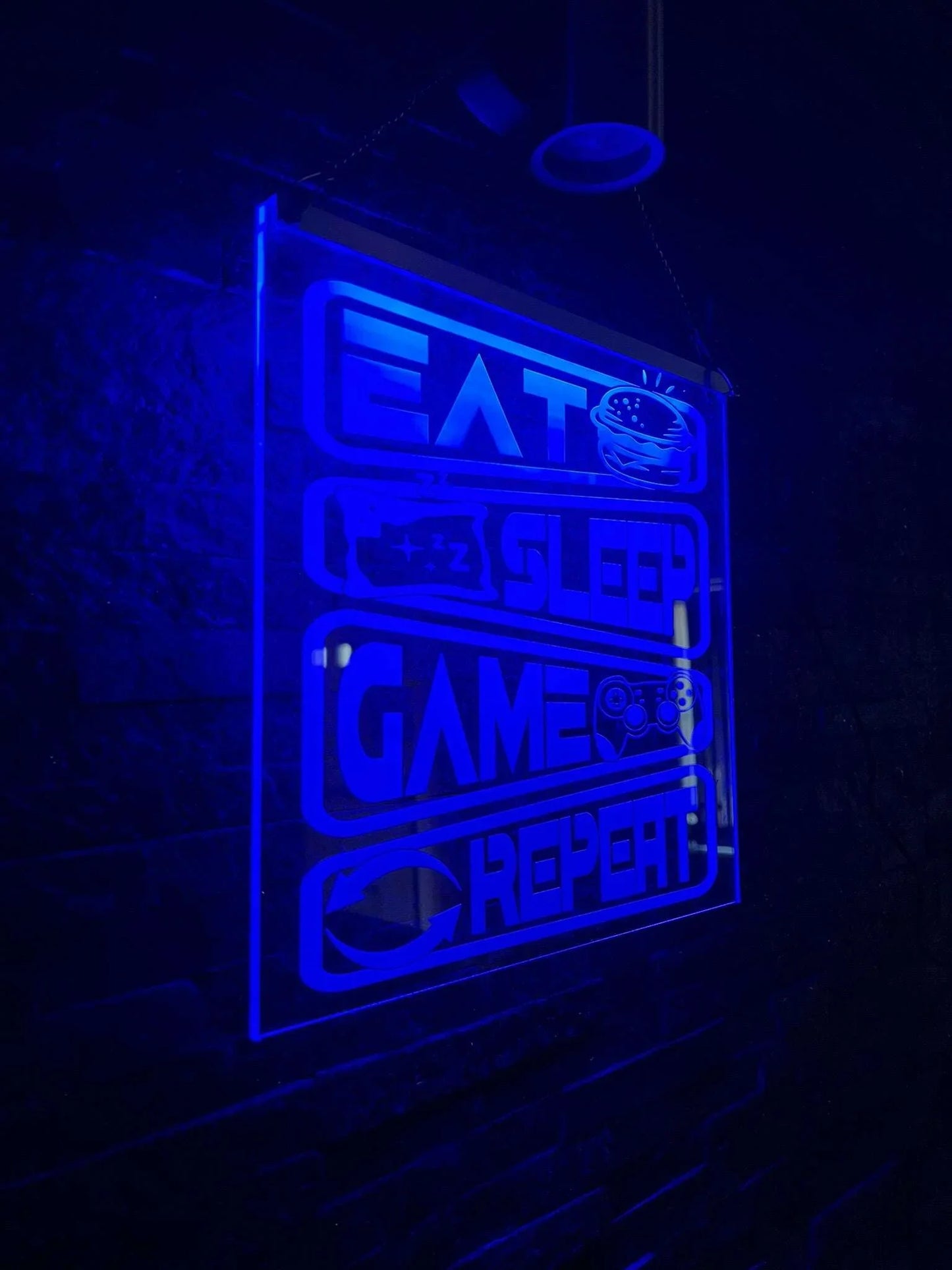 Personalised LED sign perfect for vibrant gaming rooms