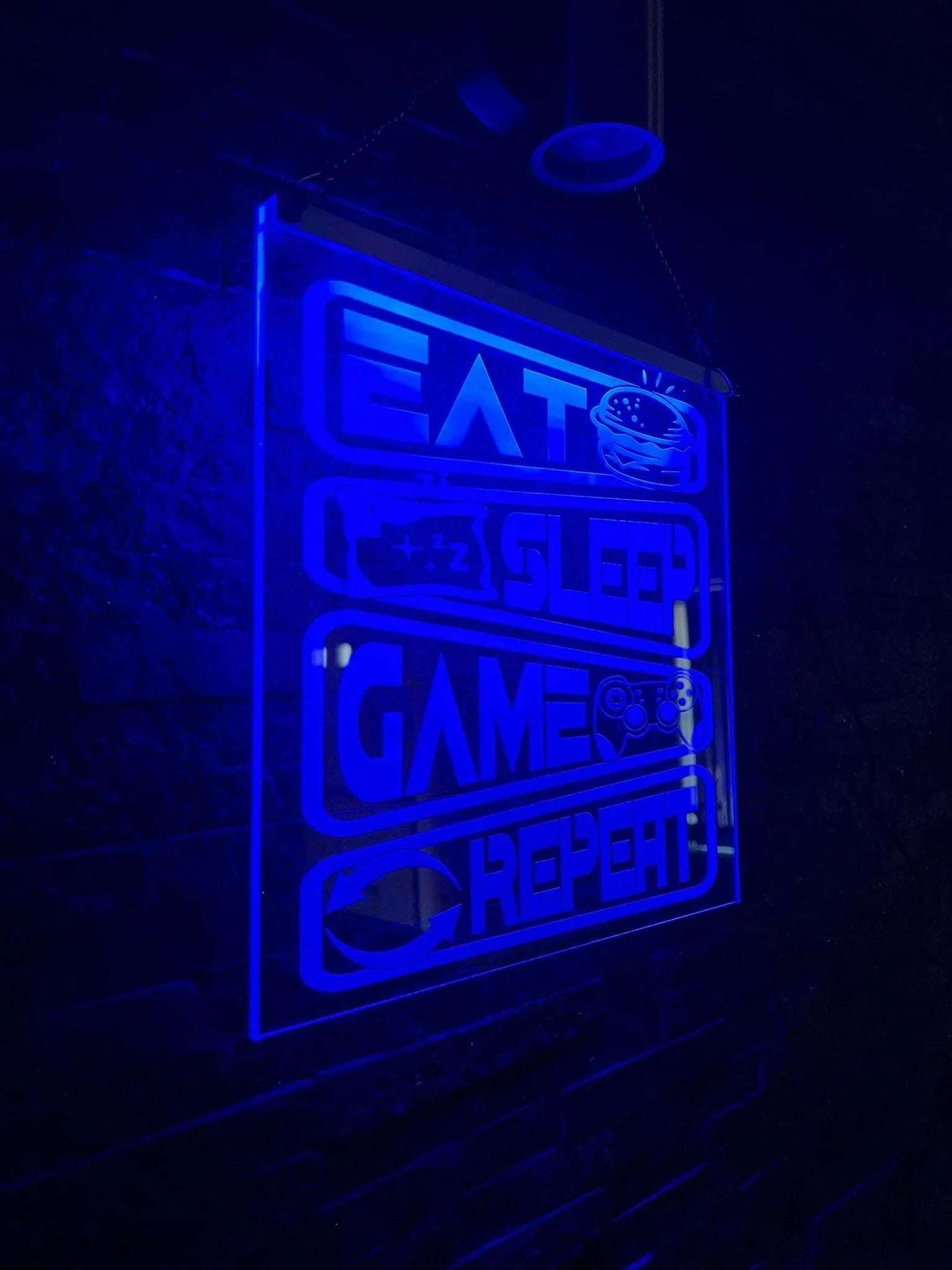 Personalised LED sign perfect for vibrant gaming rooms