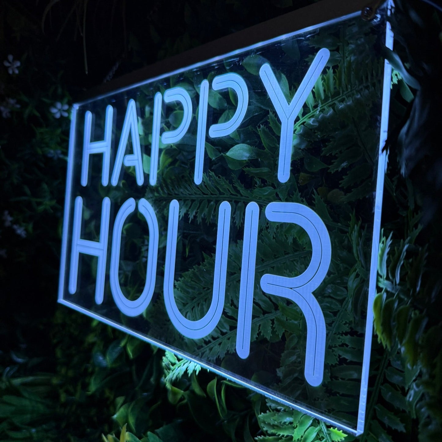 Smartphone app controlling the Happy Hour LED sign's light settings.