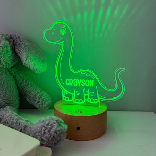 LED dinosaur night light brightening nursery and kids’ rooms
