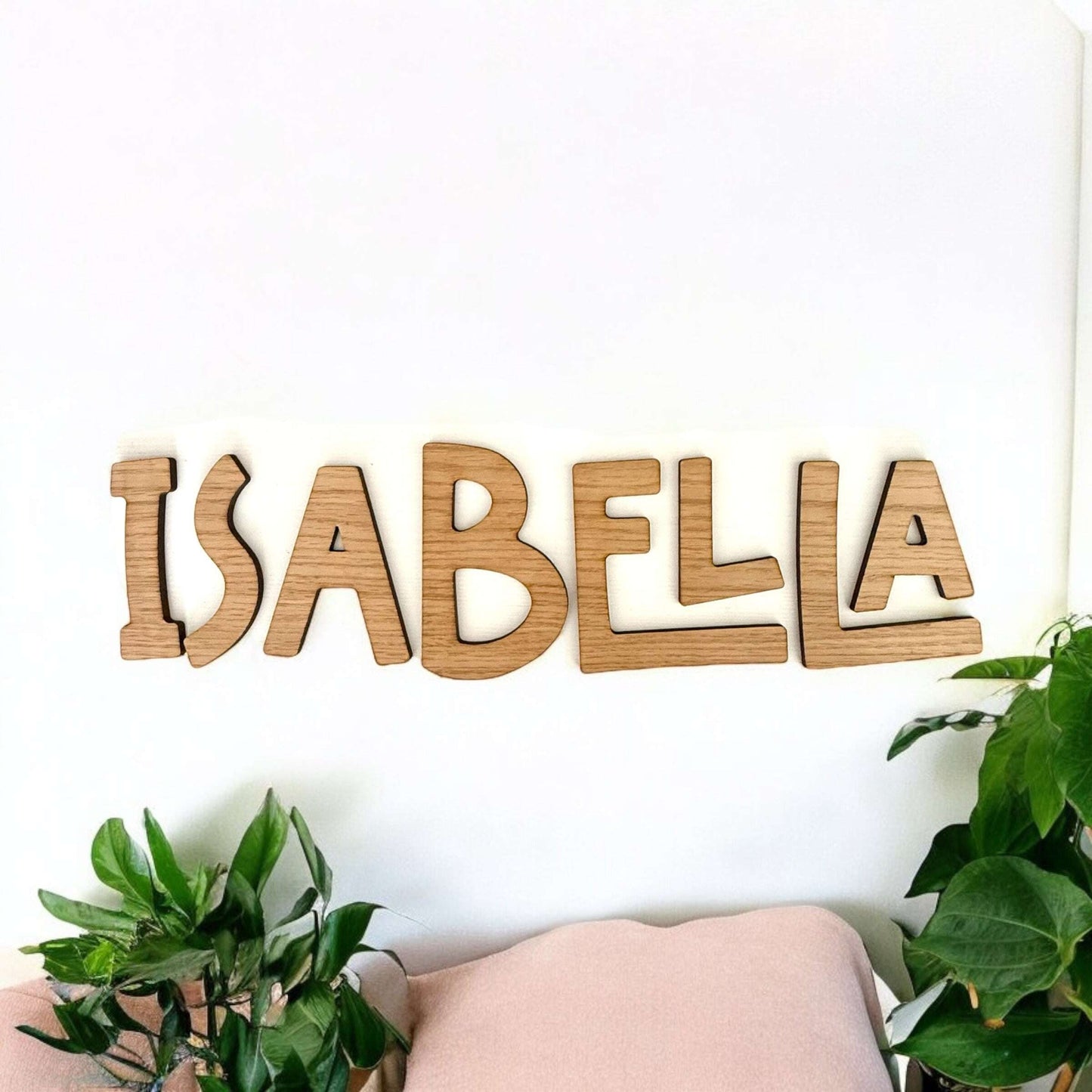 Custom wooden wall sign for toddler room or playroom