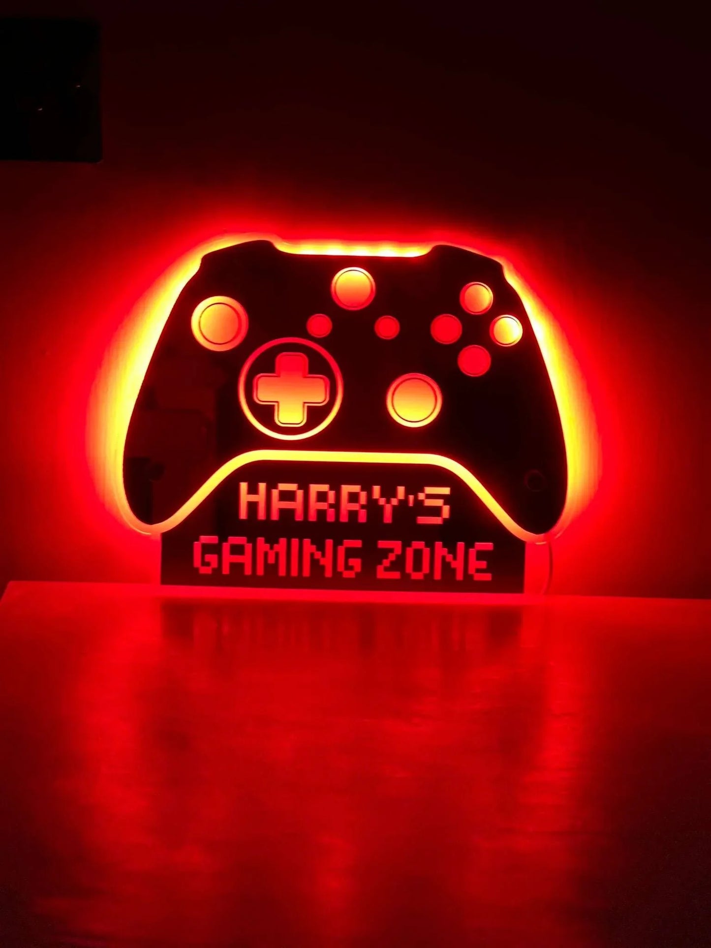 Custom LED Xbox controller night light personalised for gamers