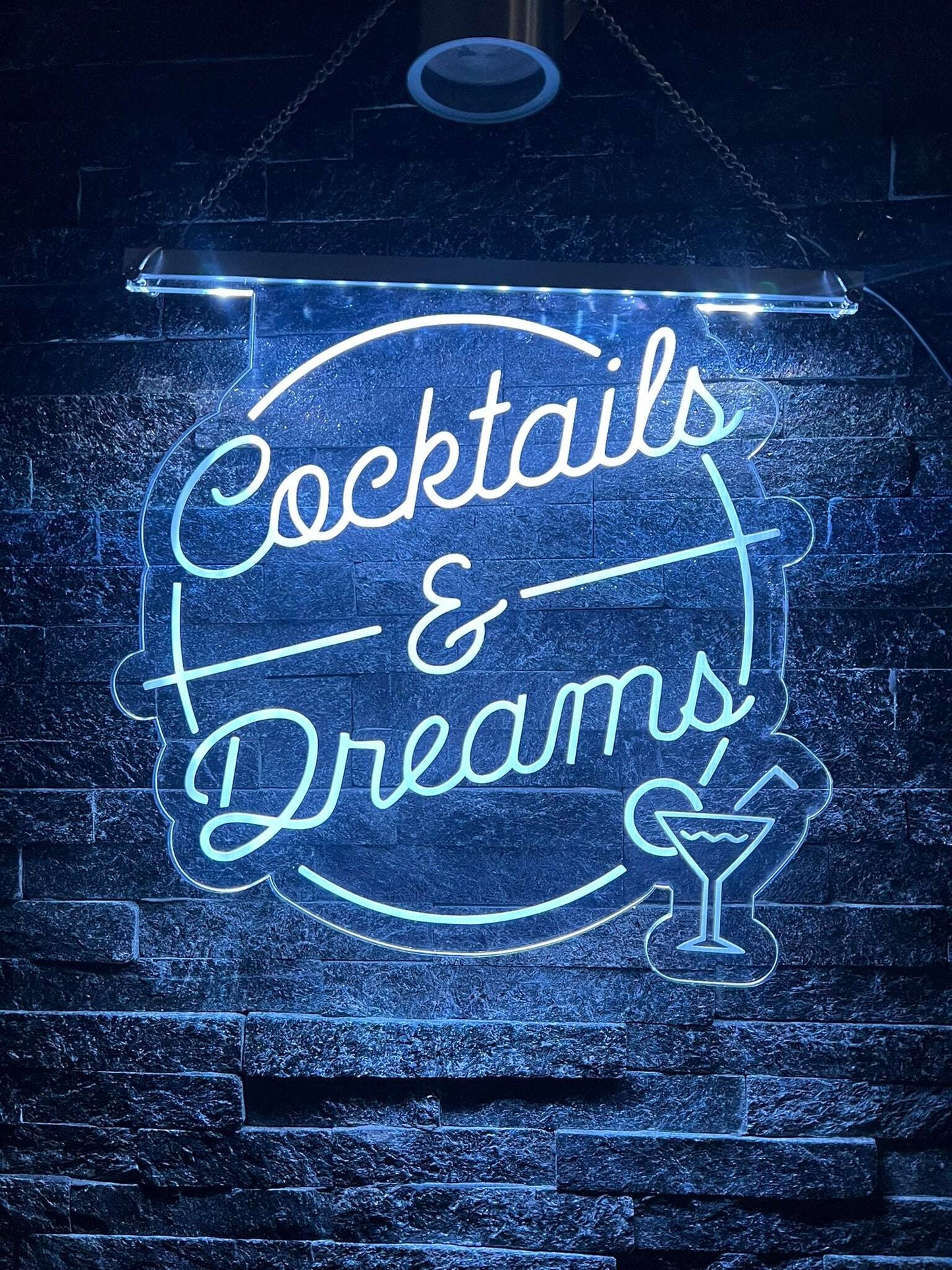 Bright and stylish sign for party-ready bar setups