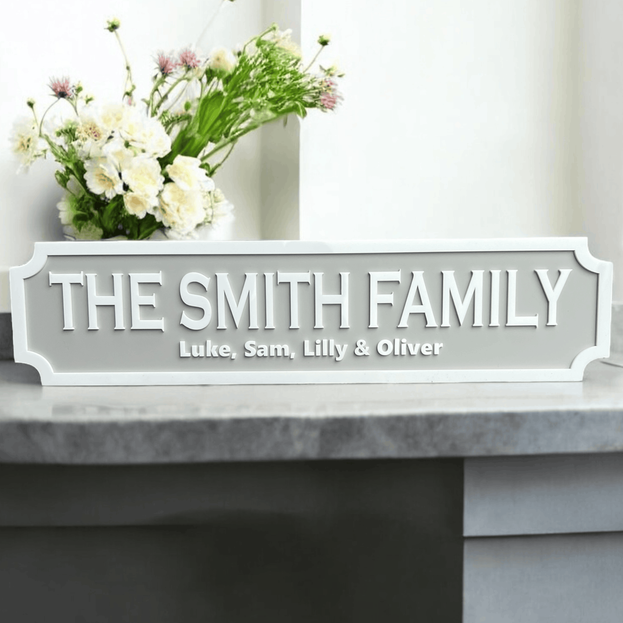 Custom 3D Family Street Sign – Personalised with Loved Ones' Names ...
