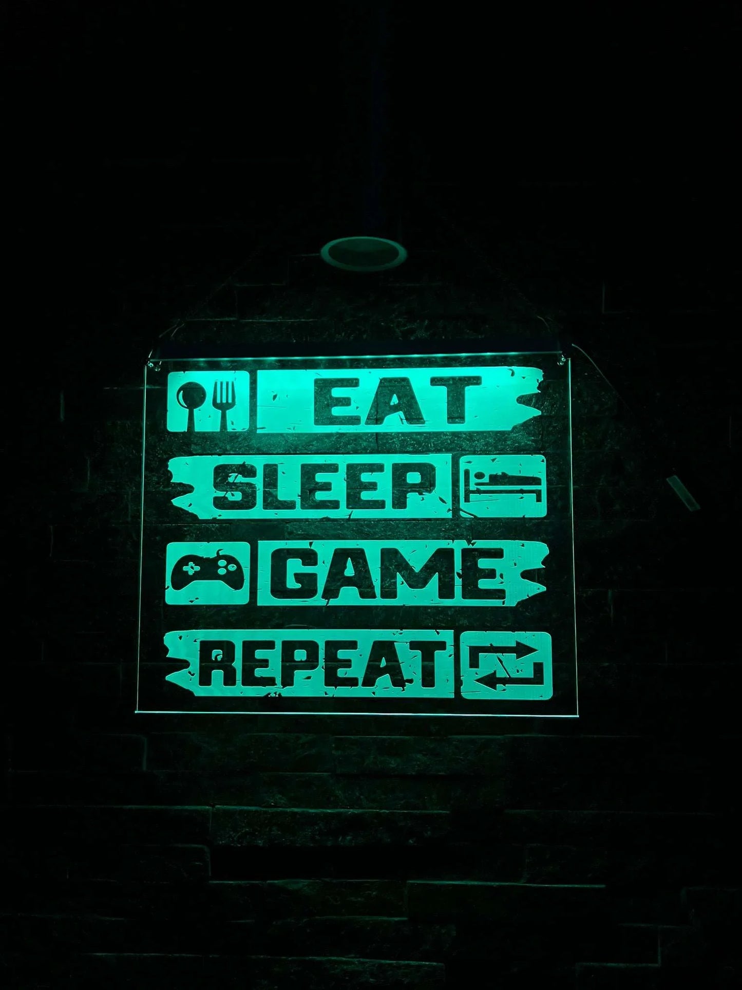 High-quality Perspex LED sign ideal as a gift for gamers and man caves