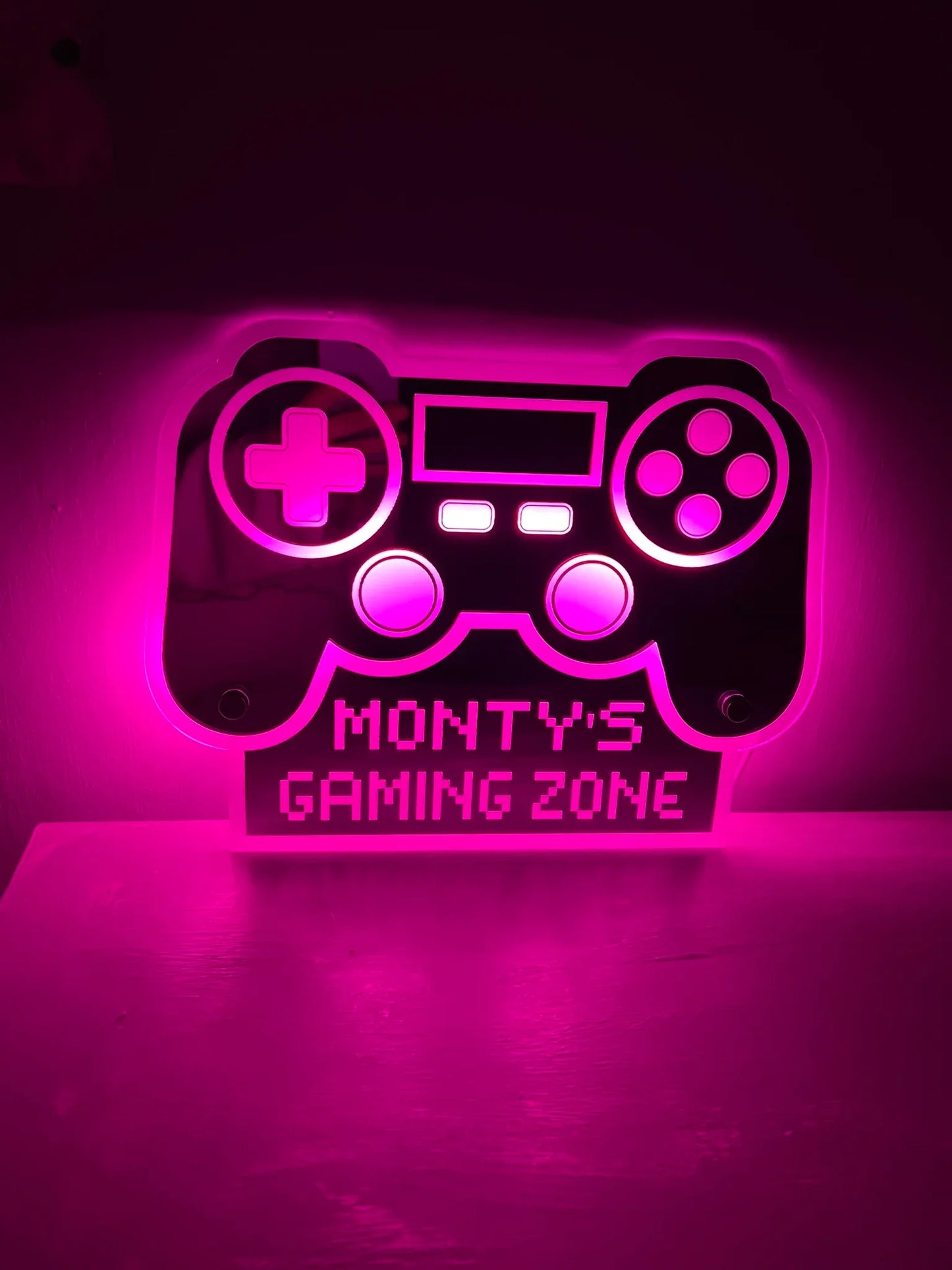 LED PlayStation game controller sign personalised gift
