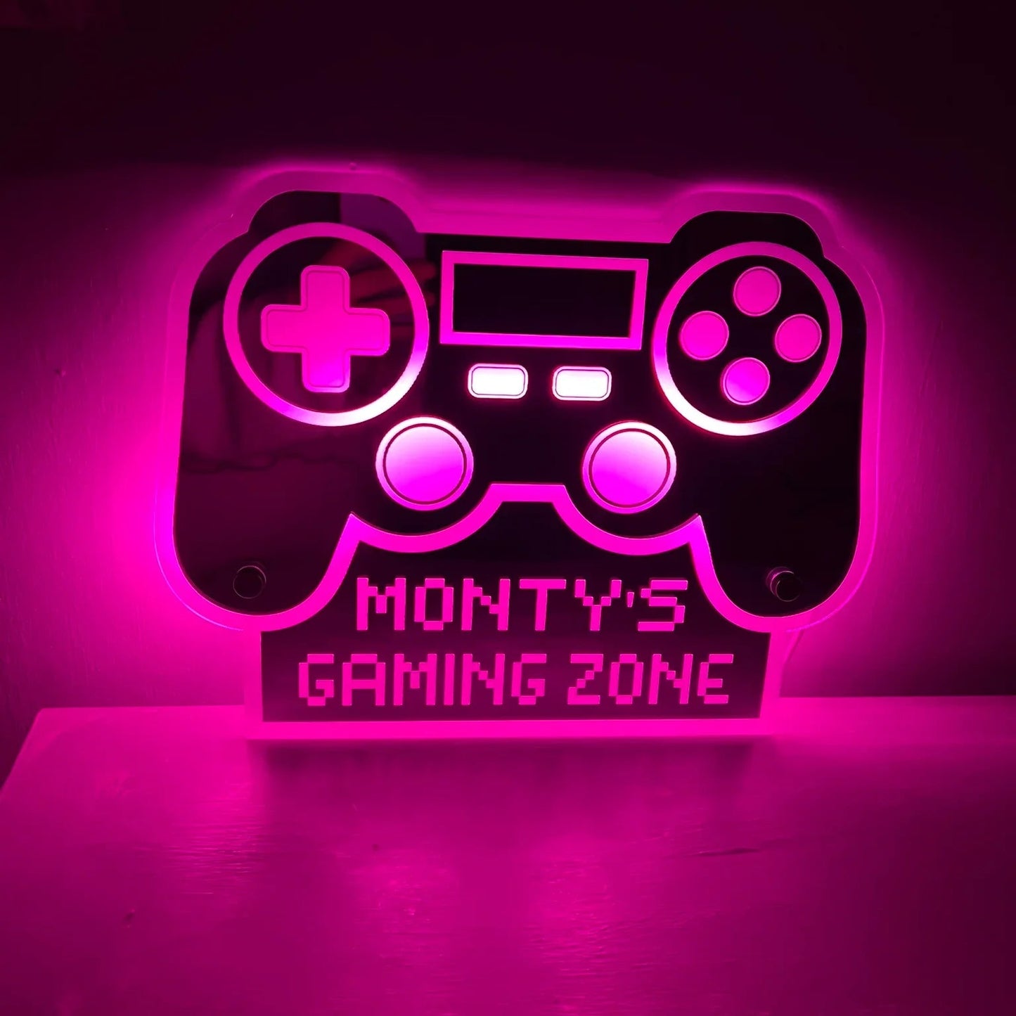 LED PlayStation game controller sign personalised gift