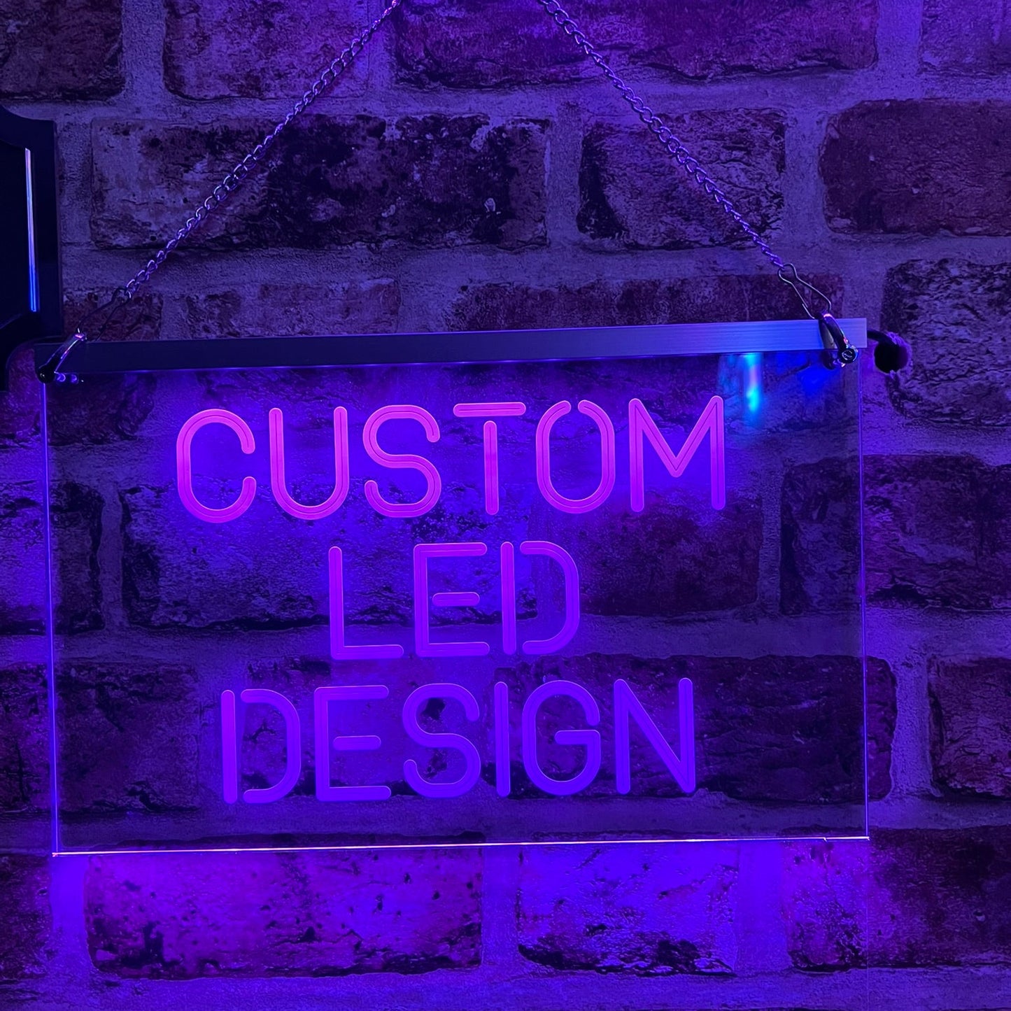 Remote-controlled LED sign perfect for bedrooms and gaming rooms