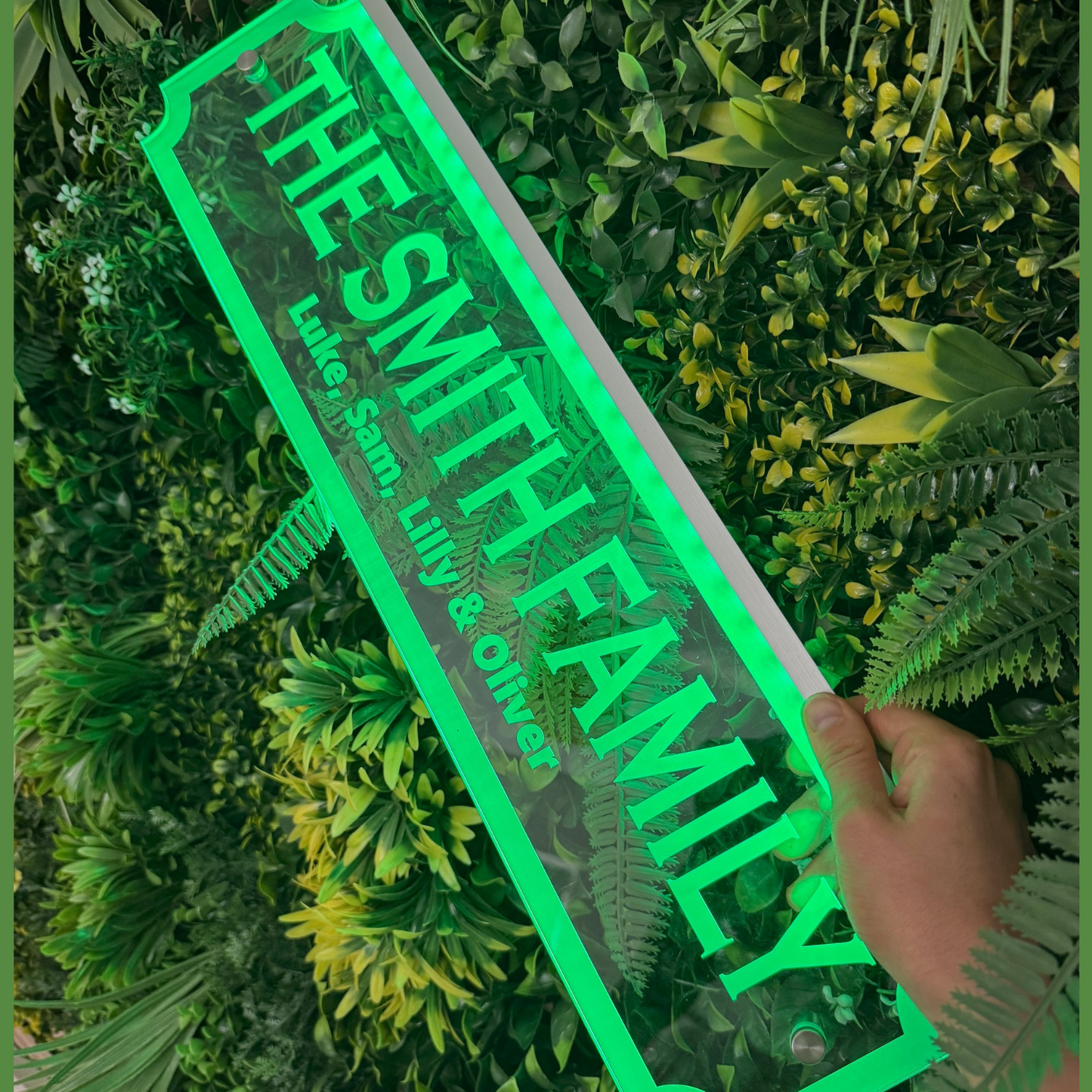 RGB LED street sign perfect for man cave decor