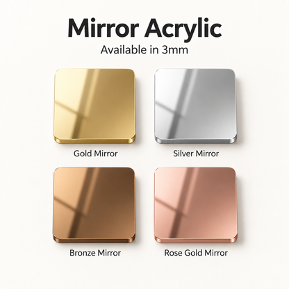 Personalised Mirror Acrylic Business Sign | Custom Wall Letters