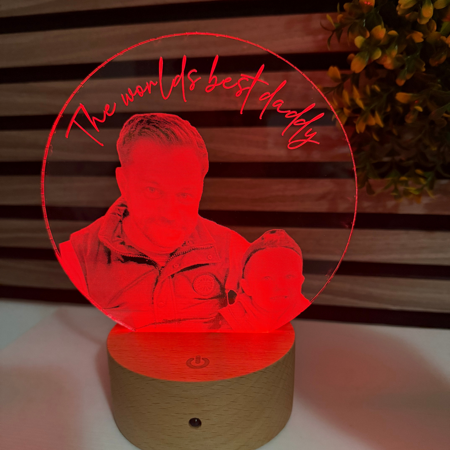 Personalised Photo Night Light – Custom Photo & Special Message