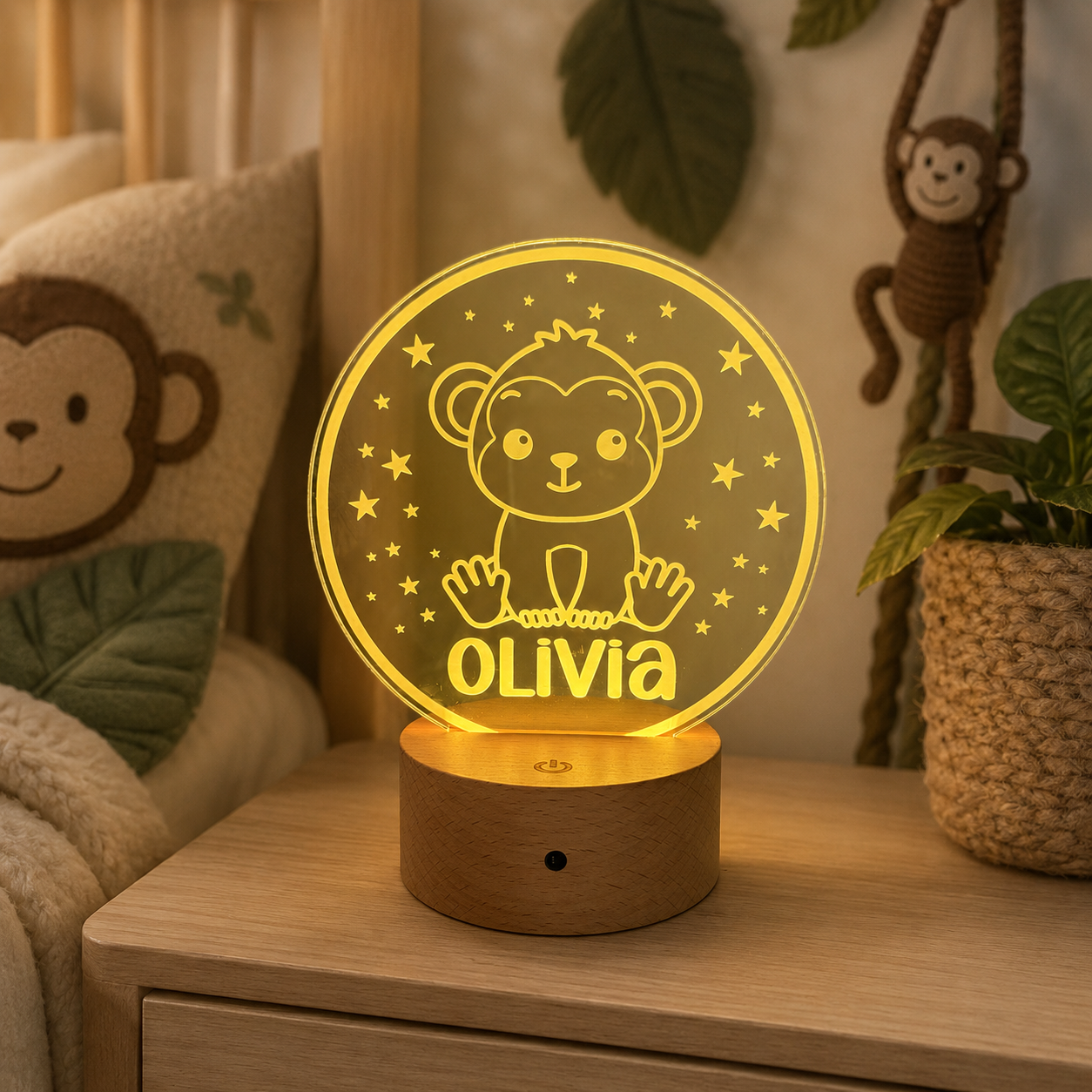 Monkey Theme Night Light - Lolo