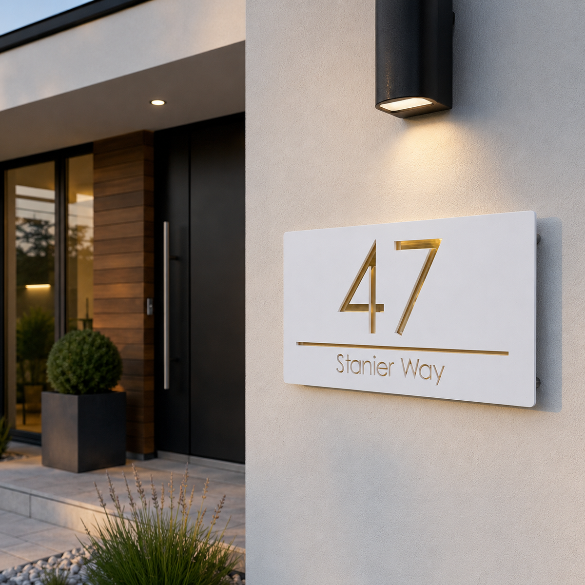 House Number and Street Name Sign - Chelsea