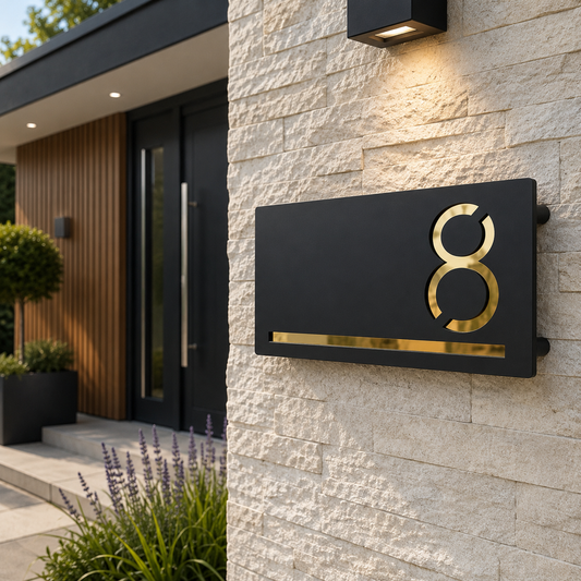 18 Personalised Acrylic House Number Signs