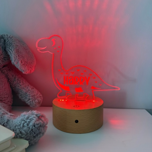 Dinosaur Theme Night Light - Minmi Luxe Sign Studio