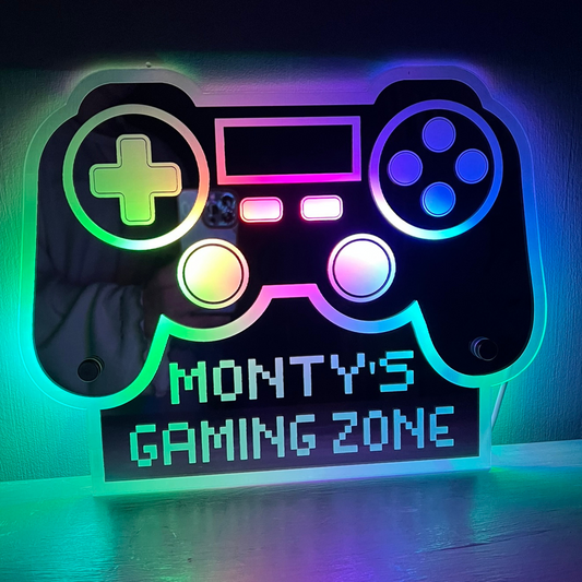 Personalised LED Game Controller Sign