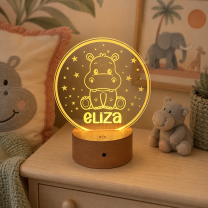 nursery night light for kids, personalised nursery gift