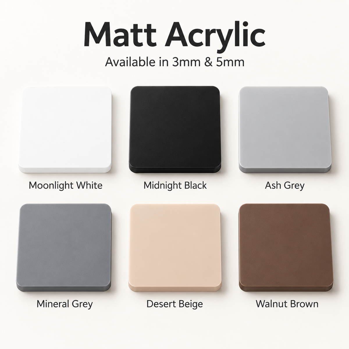 Personalised Matt Acrylic Business Sign | 6 Colour Options