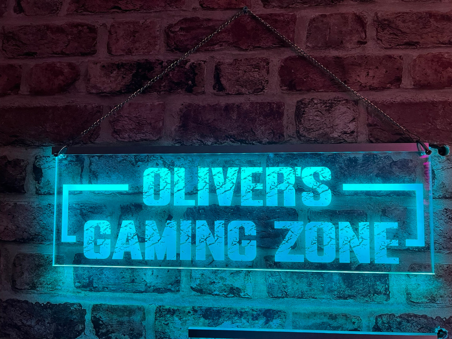 Personalised LED Gaming Zone Sign