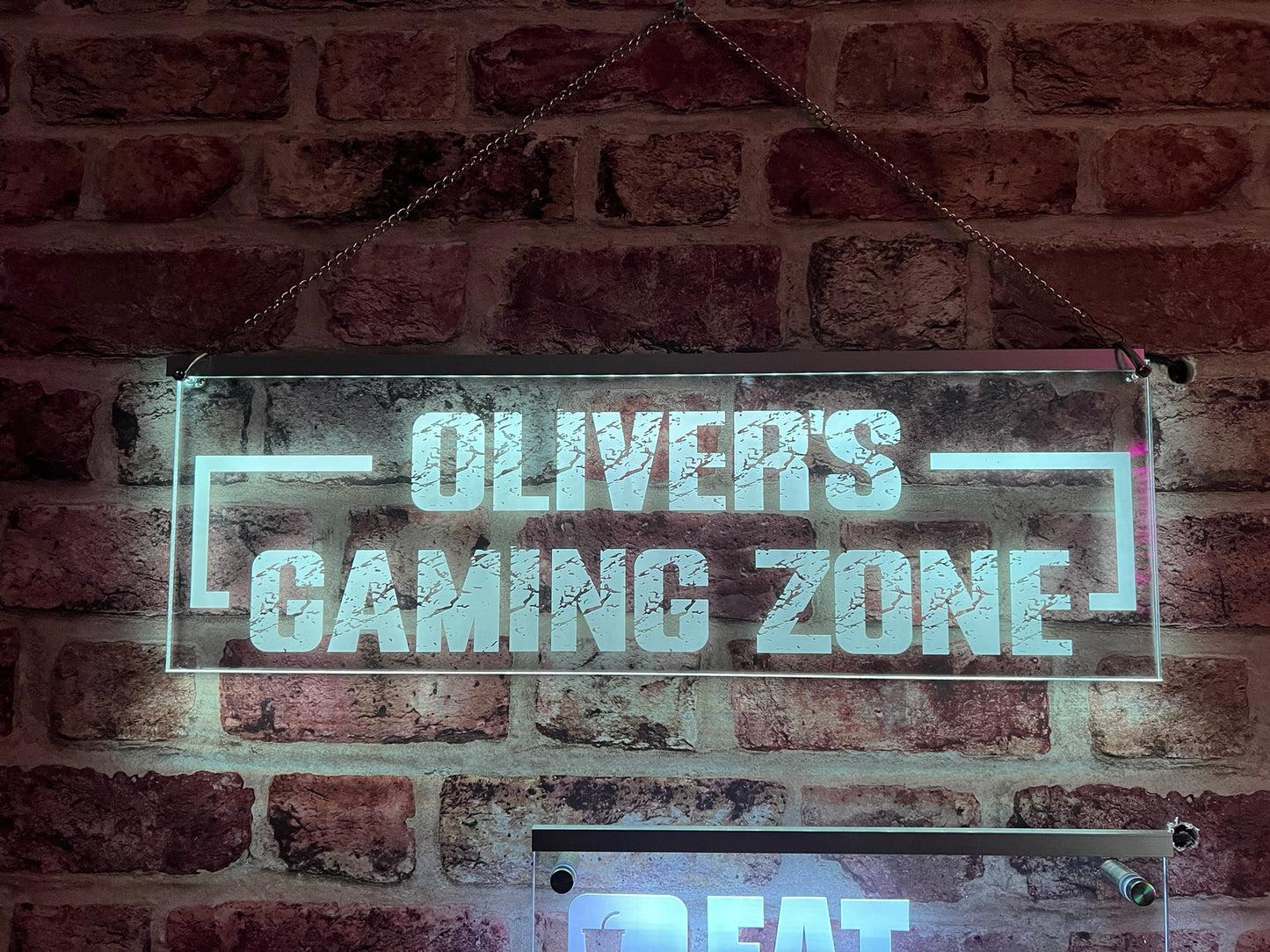 Personalised LED Gaming Zone Sign