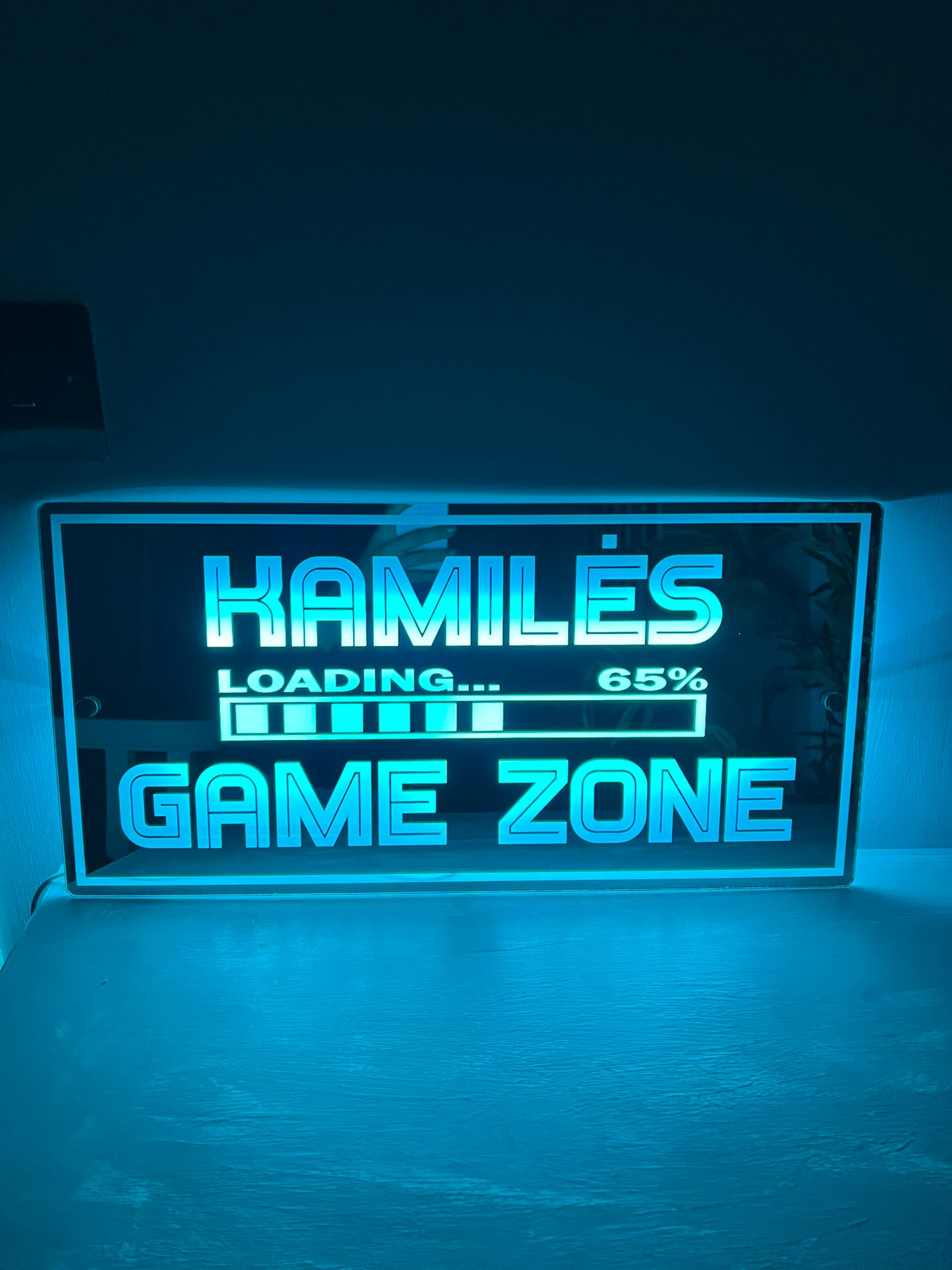 Personalised LED Game Zone Mirror