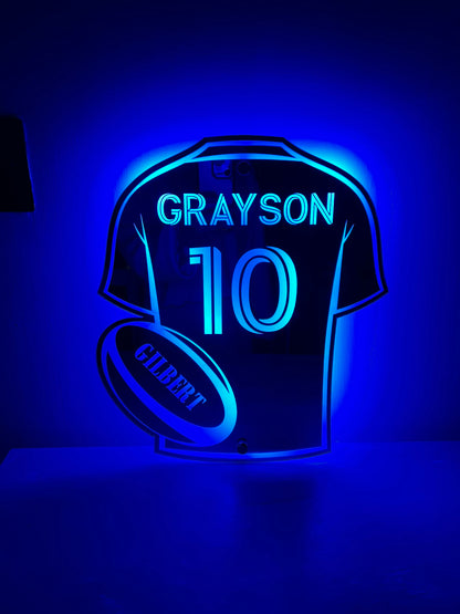 Personalised LED Rugby Shirt