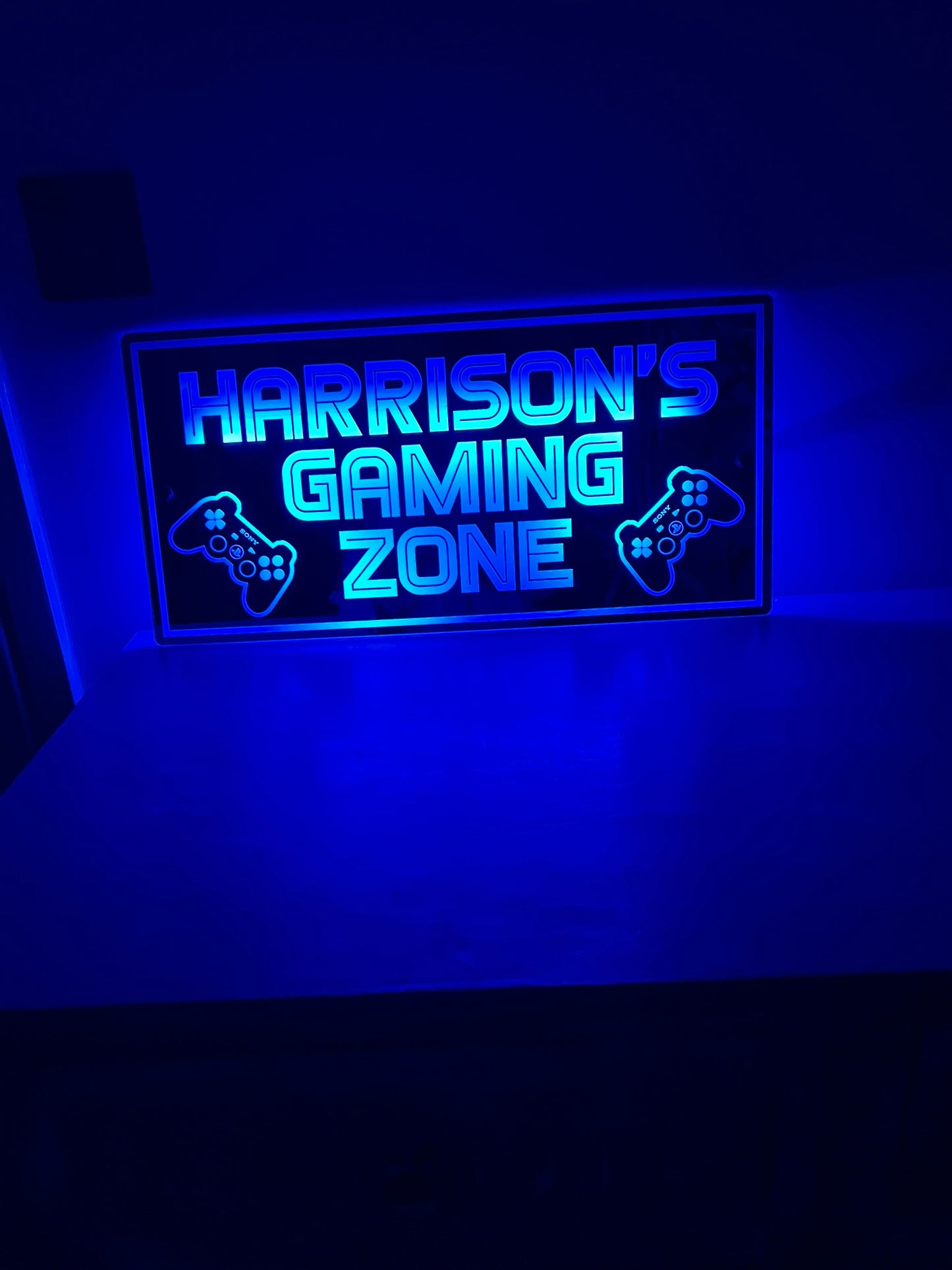 Personalised LED Gaming Zone Mirror