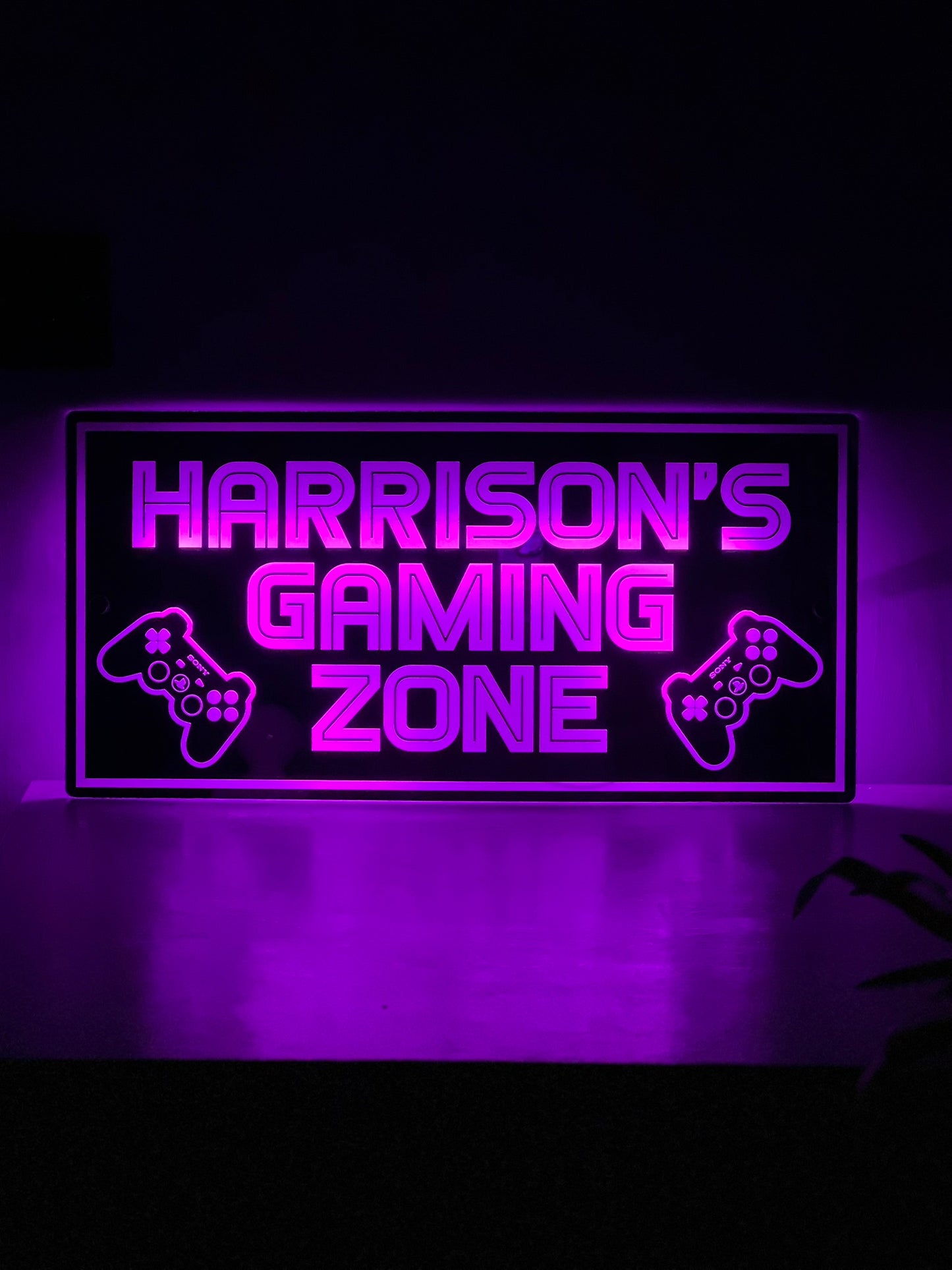 Personalised LED Gaming Zone Mirror